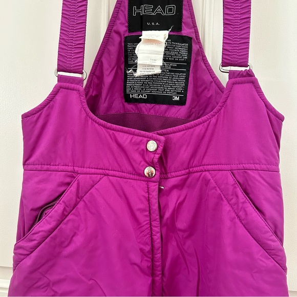 Head 3m vintage adjustable snow suit zippers worn once purple Barbie pink - Picture 2 of 8